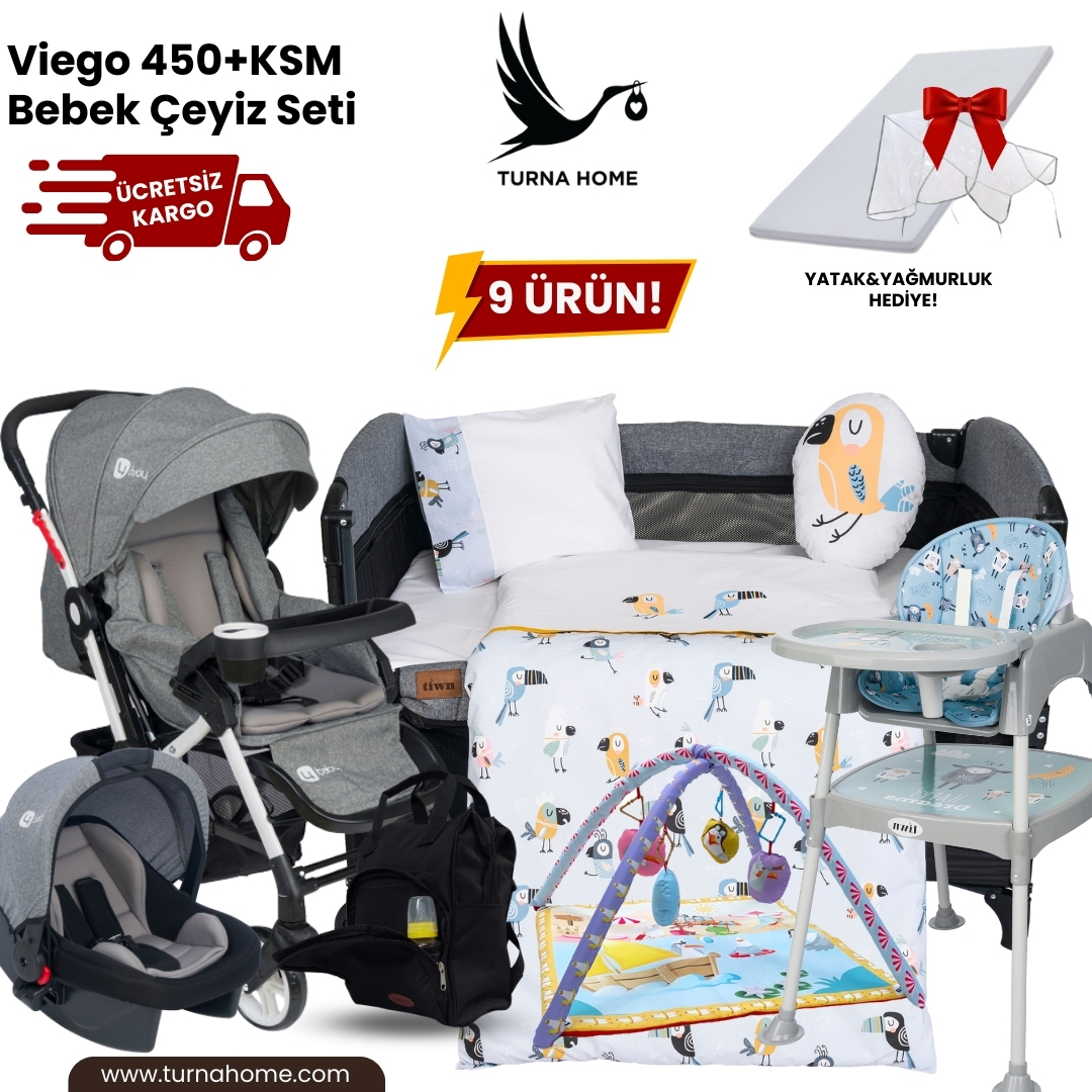 Viego%20450+KSM%20Bebek%20Çeyiz%20Paketi%20-Gri