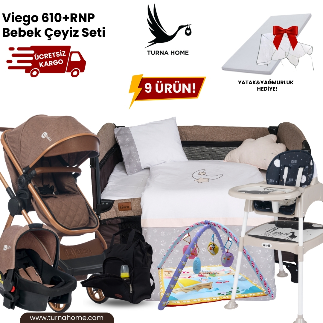 Viego%20610+RNP%20Bebek%20Çeyiz%20Seti%20-Kahverengi