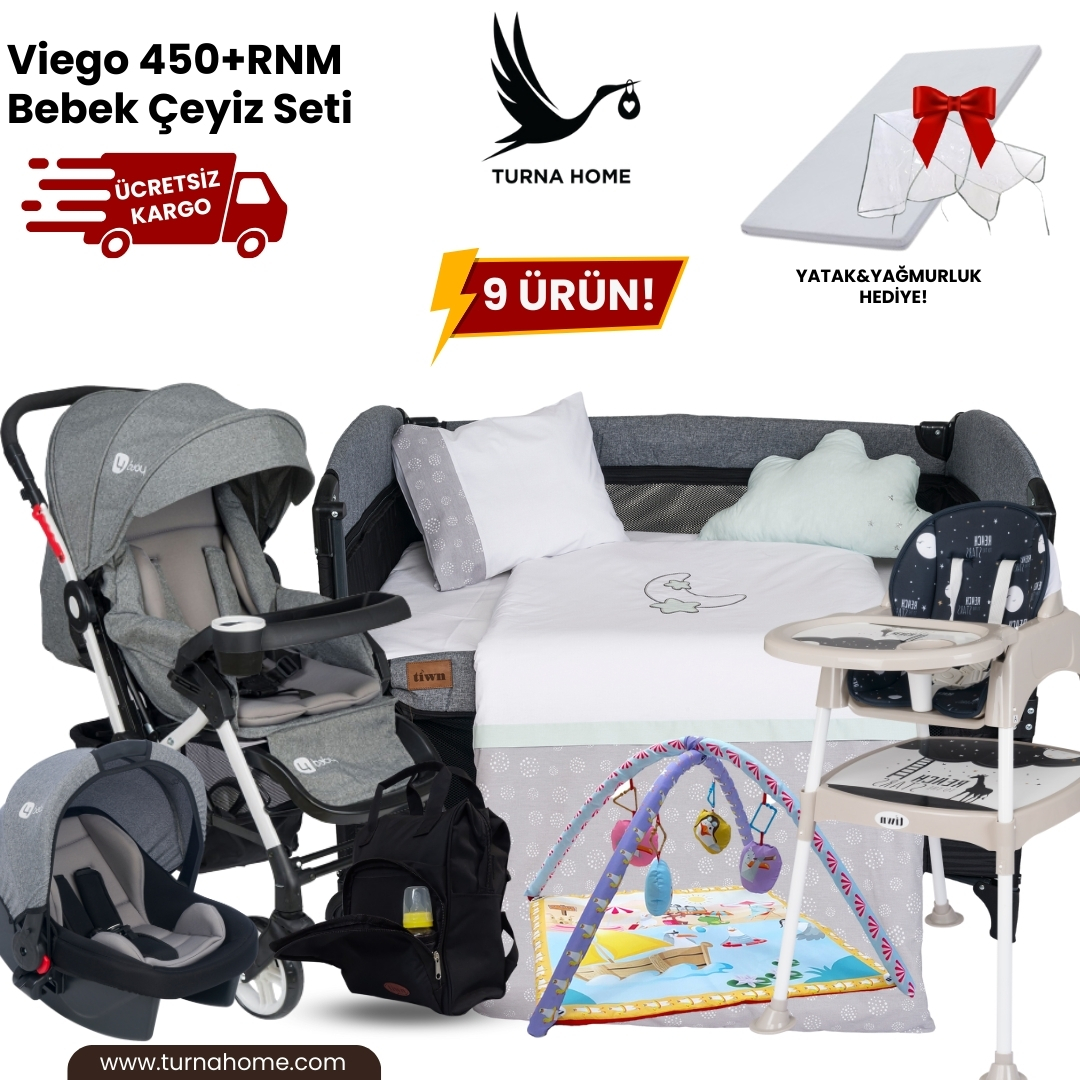 Viego%20450+RNM%20Bebek%20Çeyiz%20Paketi%20-Gri