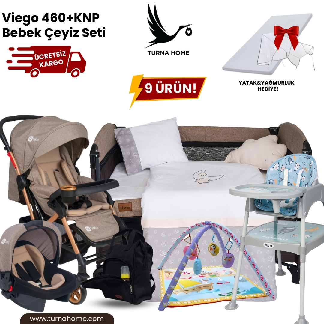 Viego%20460+KNP%20Bebek%20Çeyiz%20Paketi%20-Kahverengi