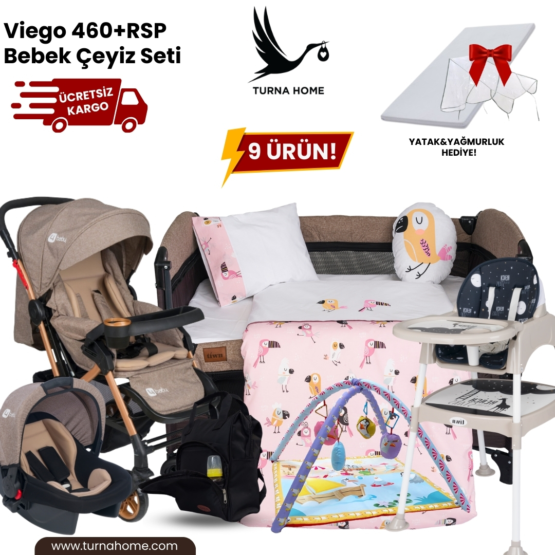 Viego%20460+RSP%20Bebek%20Çeyiz%20Paketi%20-Kahverengi