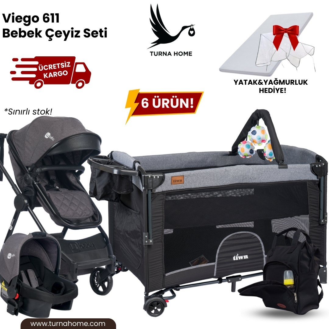 Viego%20611%20Bebek%20Çeyiz%20Seti%20-Antrasit