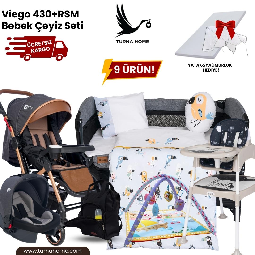 Viego%20430+RSM%20Bebek%20Çeyiz%20Paketi%20-Antrasit