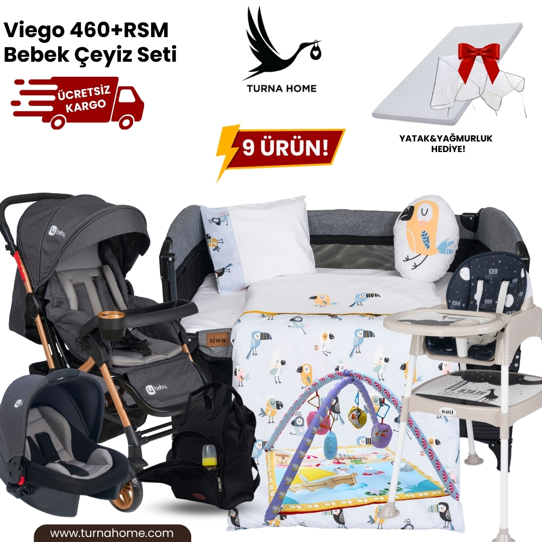 Viego%20460+RSM%20Bebek%20Çeyiz%20Paketi%20-Antrasit