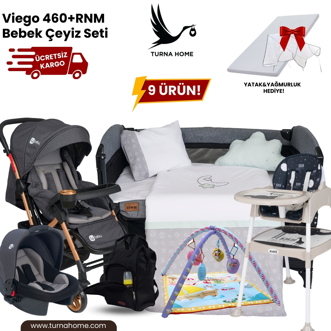 Viego%20460+RNM%20Bebek%20Çeyiz%20Paketi%20-Antrasit