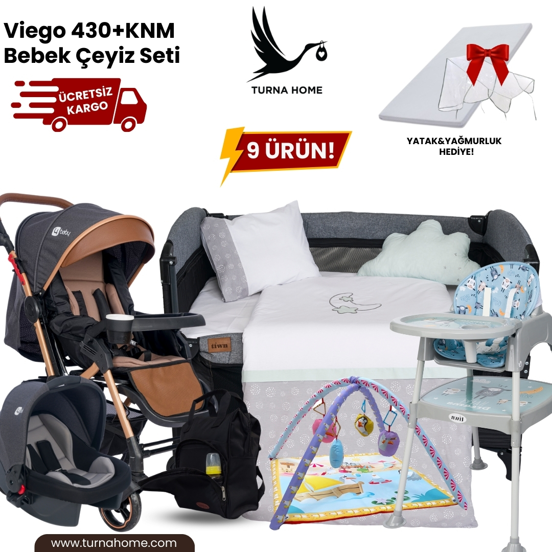 Viego%20430+KNM%20Bebek%20Çeyiz%20Paketi%20-Antrasit