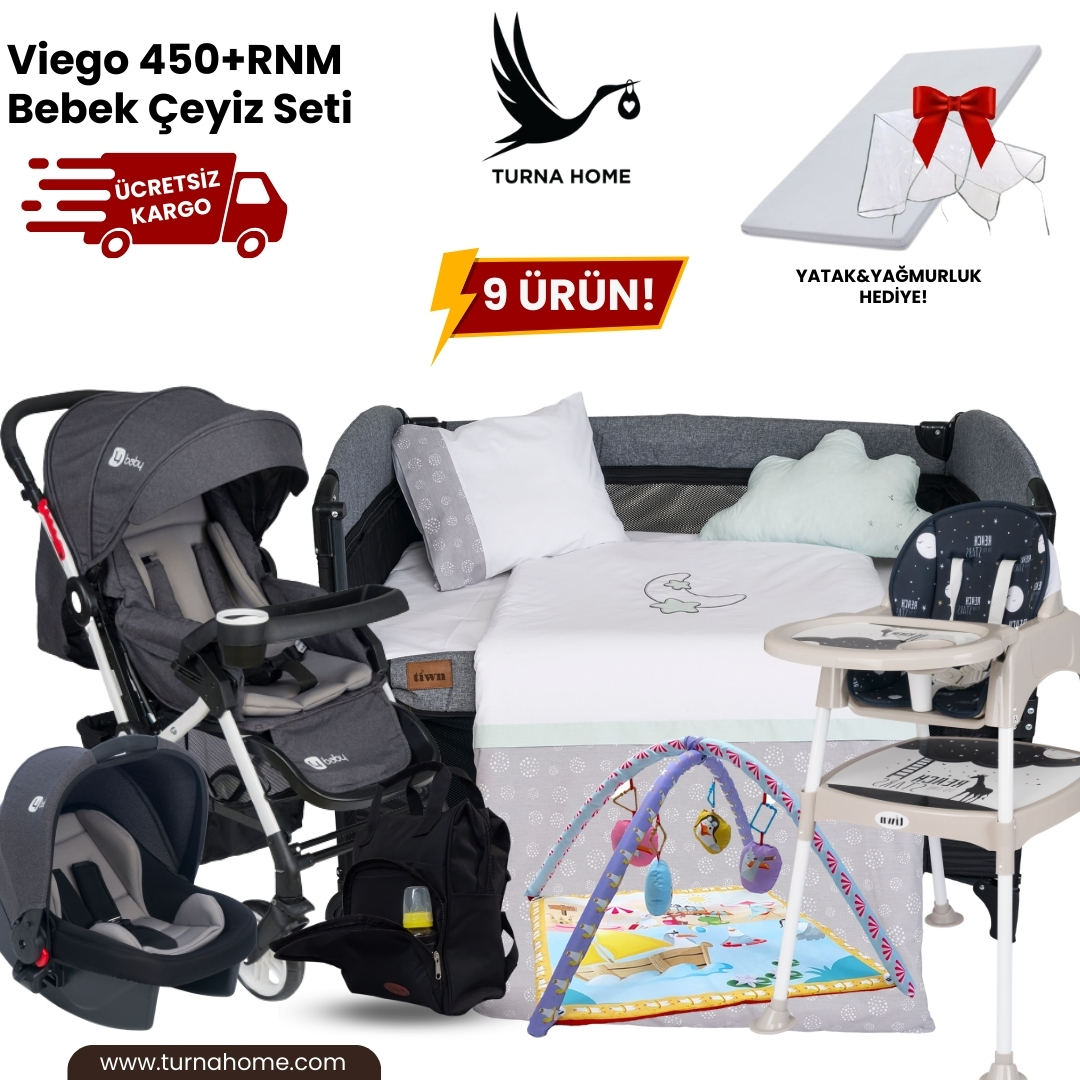 Viego%20450+RNM%20Bebek%20Çeyiz%20Paketi%20-Antrasit