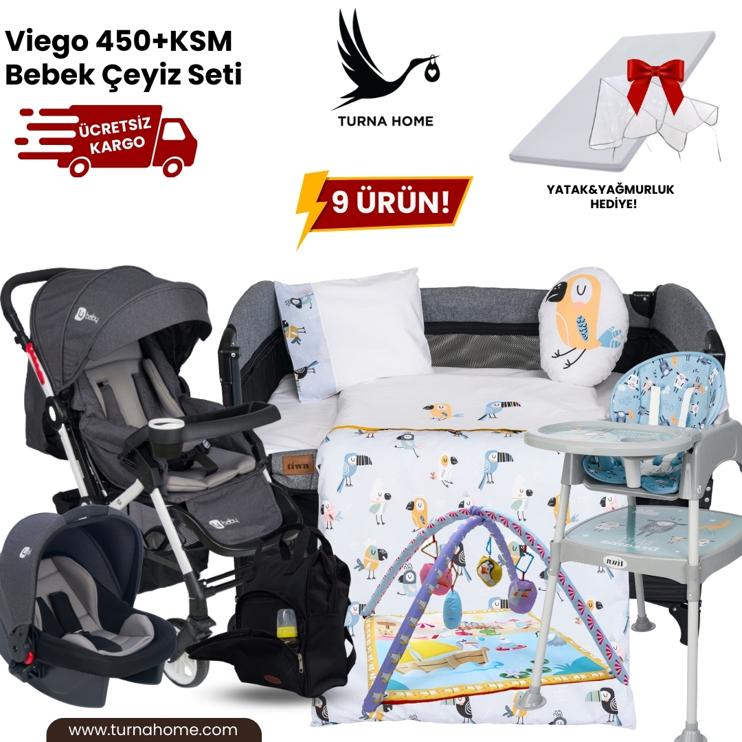 Viego%20450+KSM%20Bebek%20Çeyiz%20Paketi%20-Antrasit