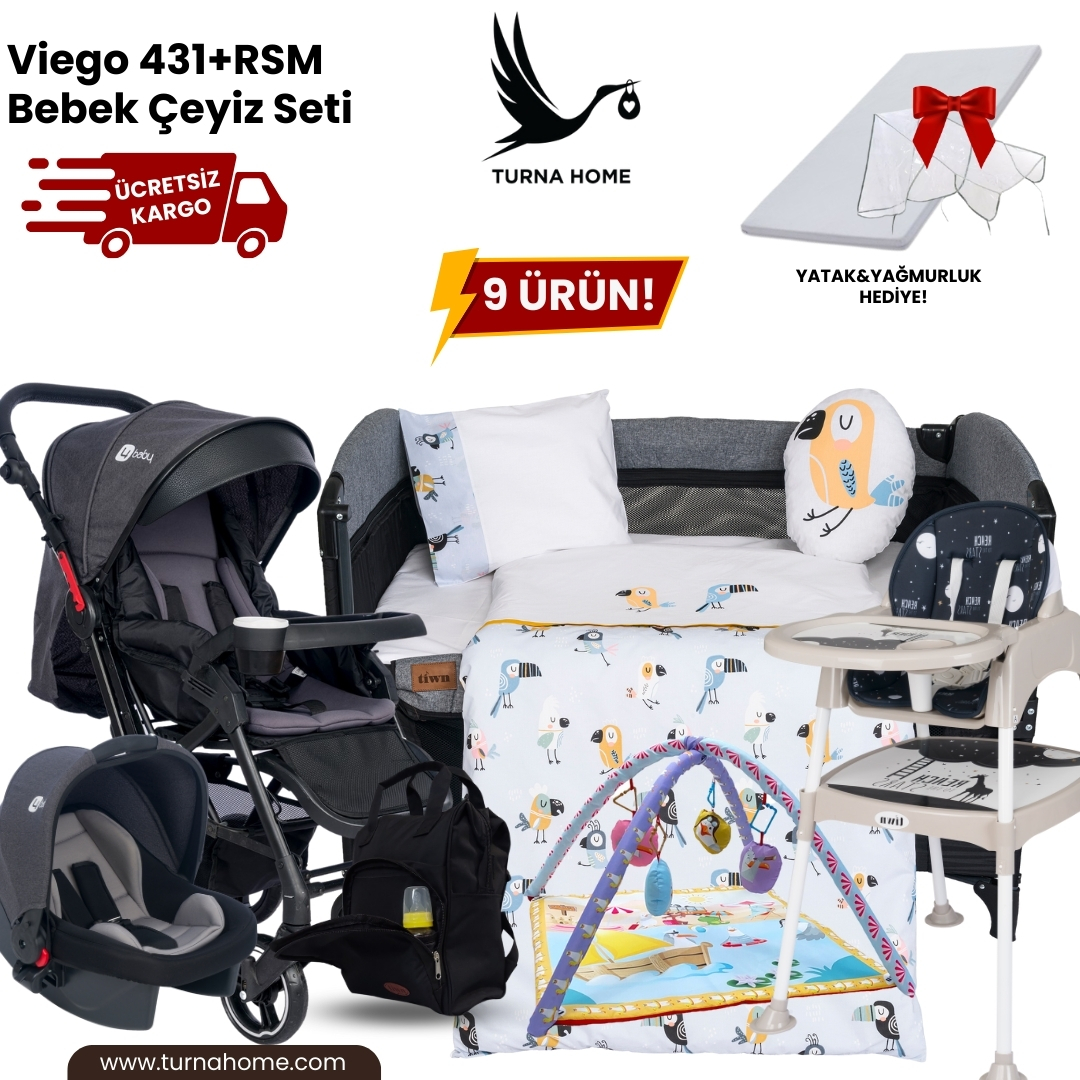 Viego%20431+RSM%20Bebek%20Çeyiz%20Paketi%20-Antrasit