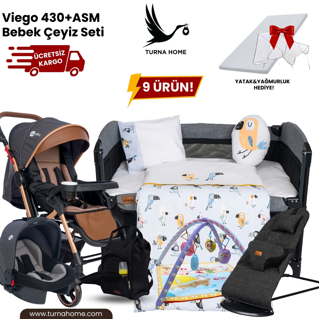 Viego%20430+ASM%20Bebek%20Çeyiz%20Paketi%20-Antrasit