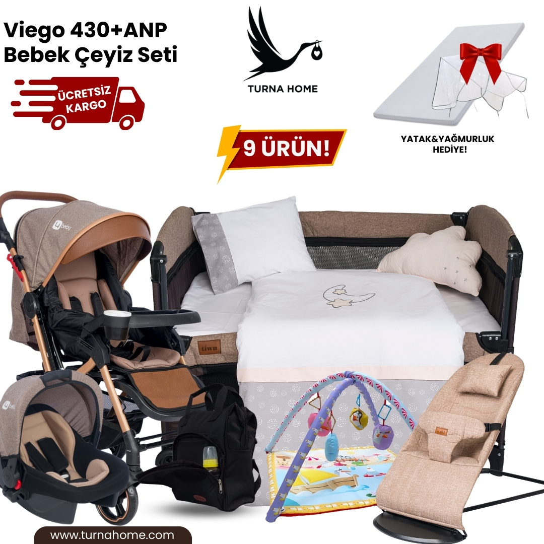 Viego%20430+ANP%20Bebek%20Çeyiz%20Paketi%20-Kahverengi