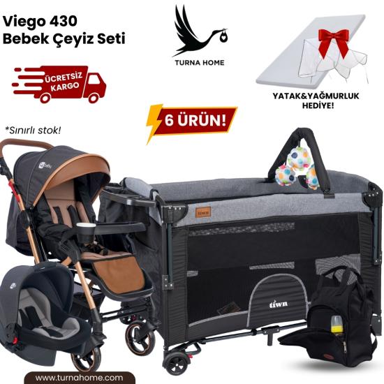 Viego 430 Bebek Çeyiz Paketi -Antrasit